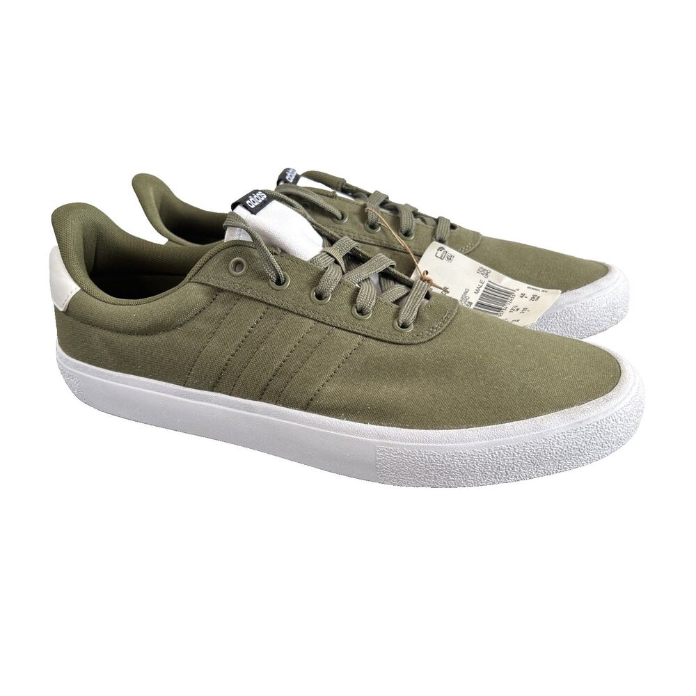 Adidas Vulc Raid3r Canvas SkateBoard Shoes Focus Olive GW8358 Men's Size 13 NEW